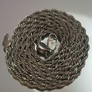 Heavy Sterling Silver Rope Chain .925